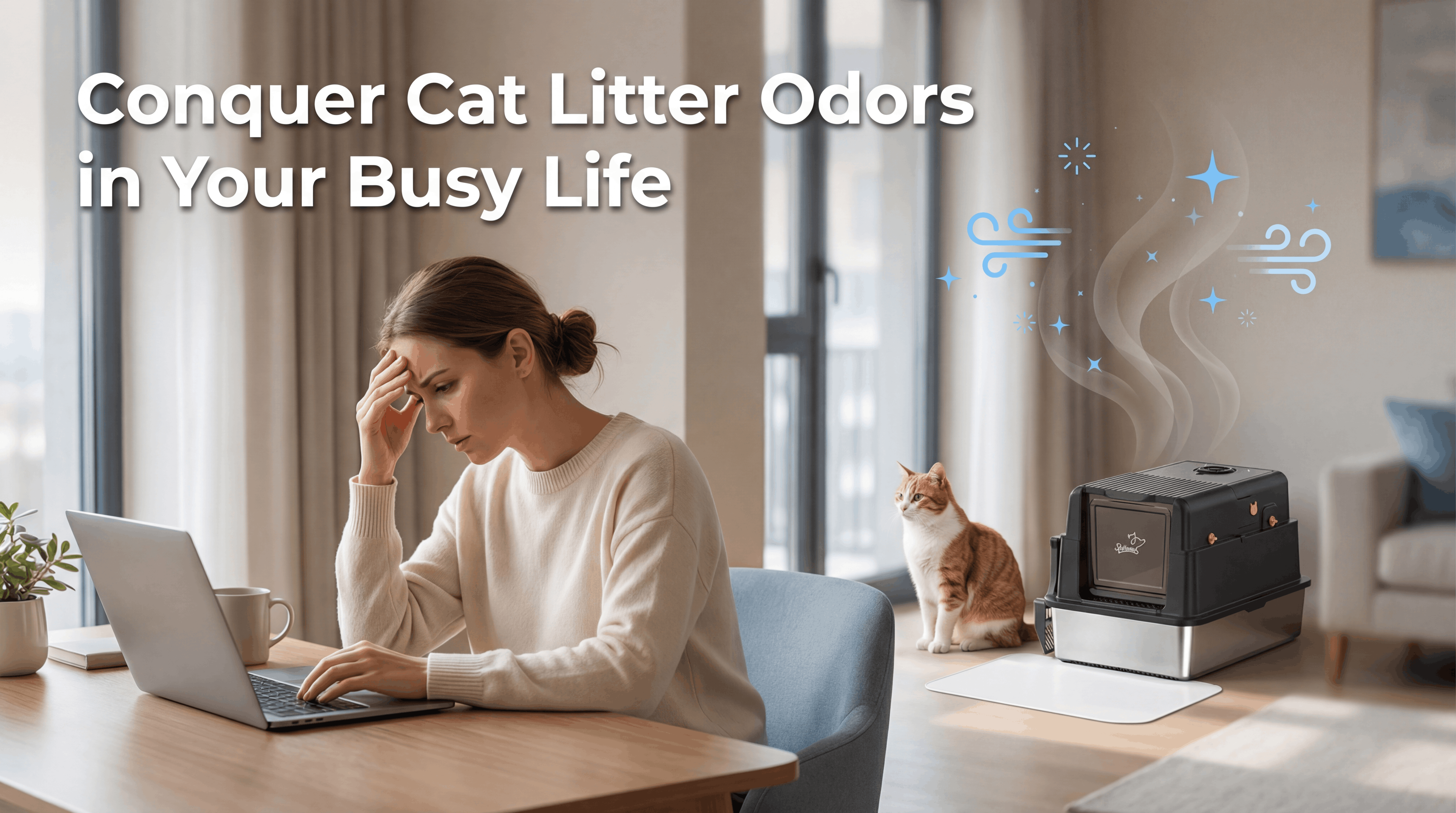 Cat Litter Box Deodorizer Tips for Busy Homes