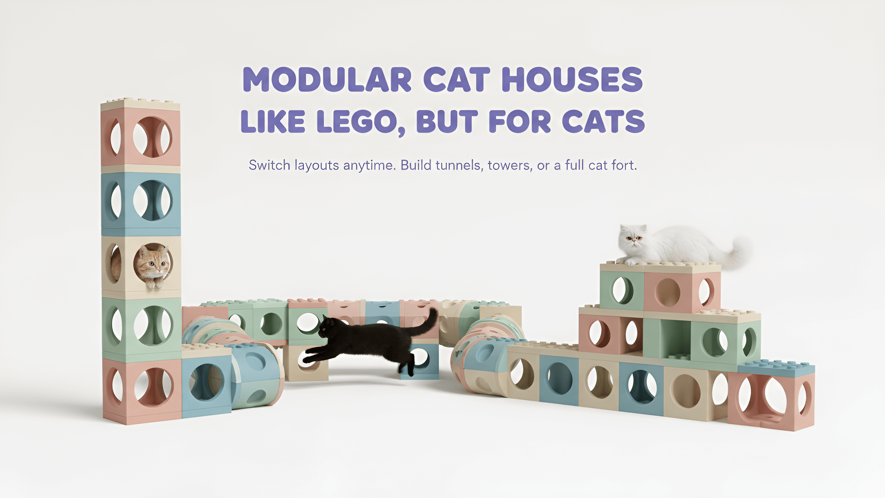 DIY Cat House Ideas: Build a Modular Cat Fort for Playful Cats
