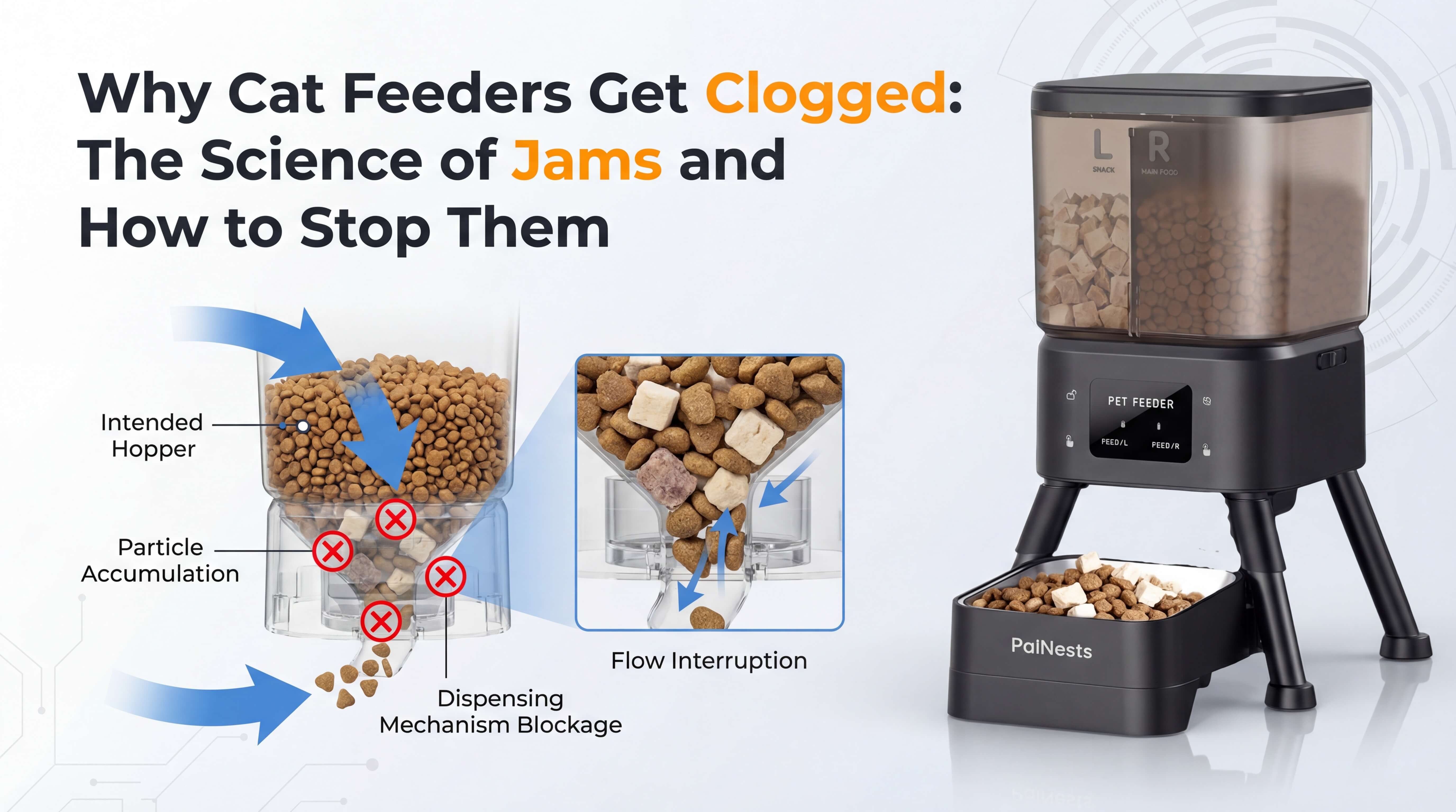 Why Cat Feeders Get Clogged: The Science of Jams and How to Stop Them