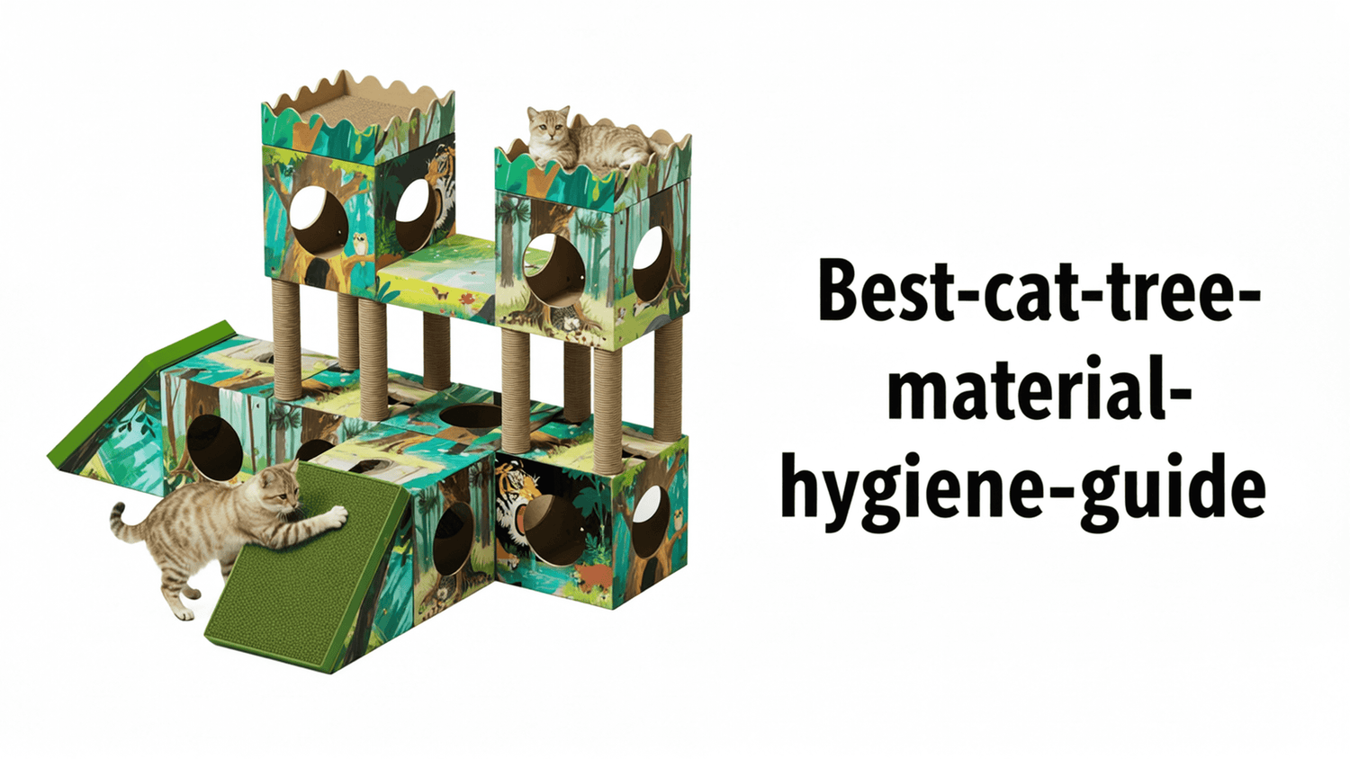 Cardboard vs. Sisal vs. Plush: The Clean Cat Tree Guide for Modern Homes