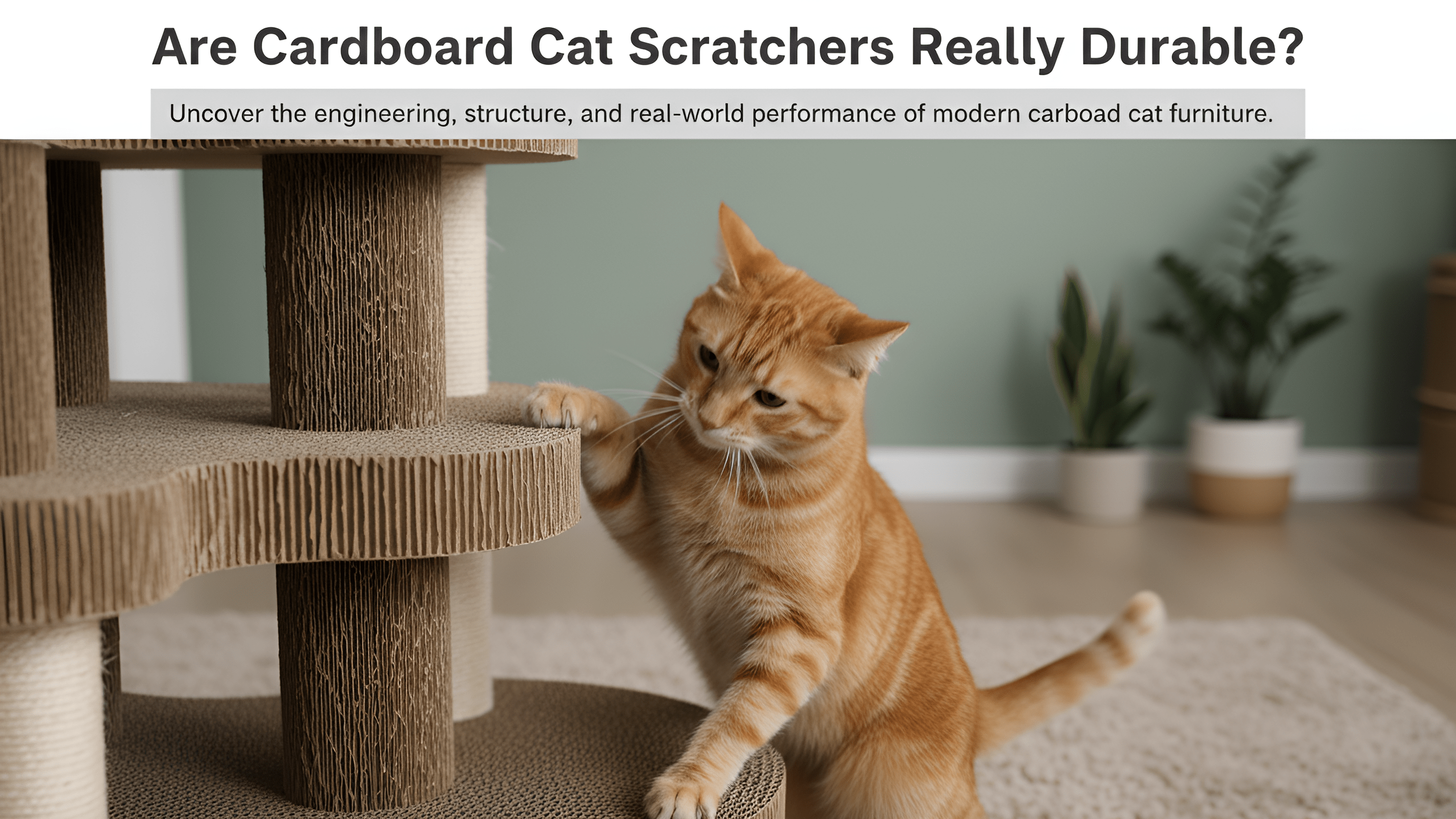Are Cardboard Cat Scratchers Durable? The Truth About High-Density Corrugated Design