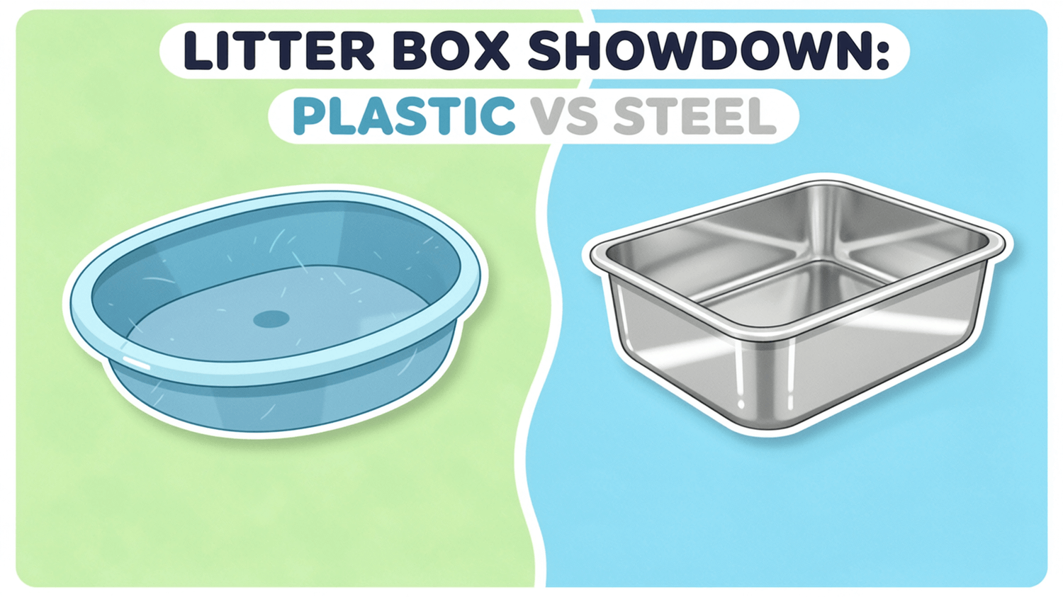 High-Sided Stainless Steel Cat Litter Box vs Plastic: Which Is Better?