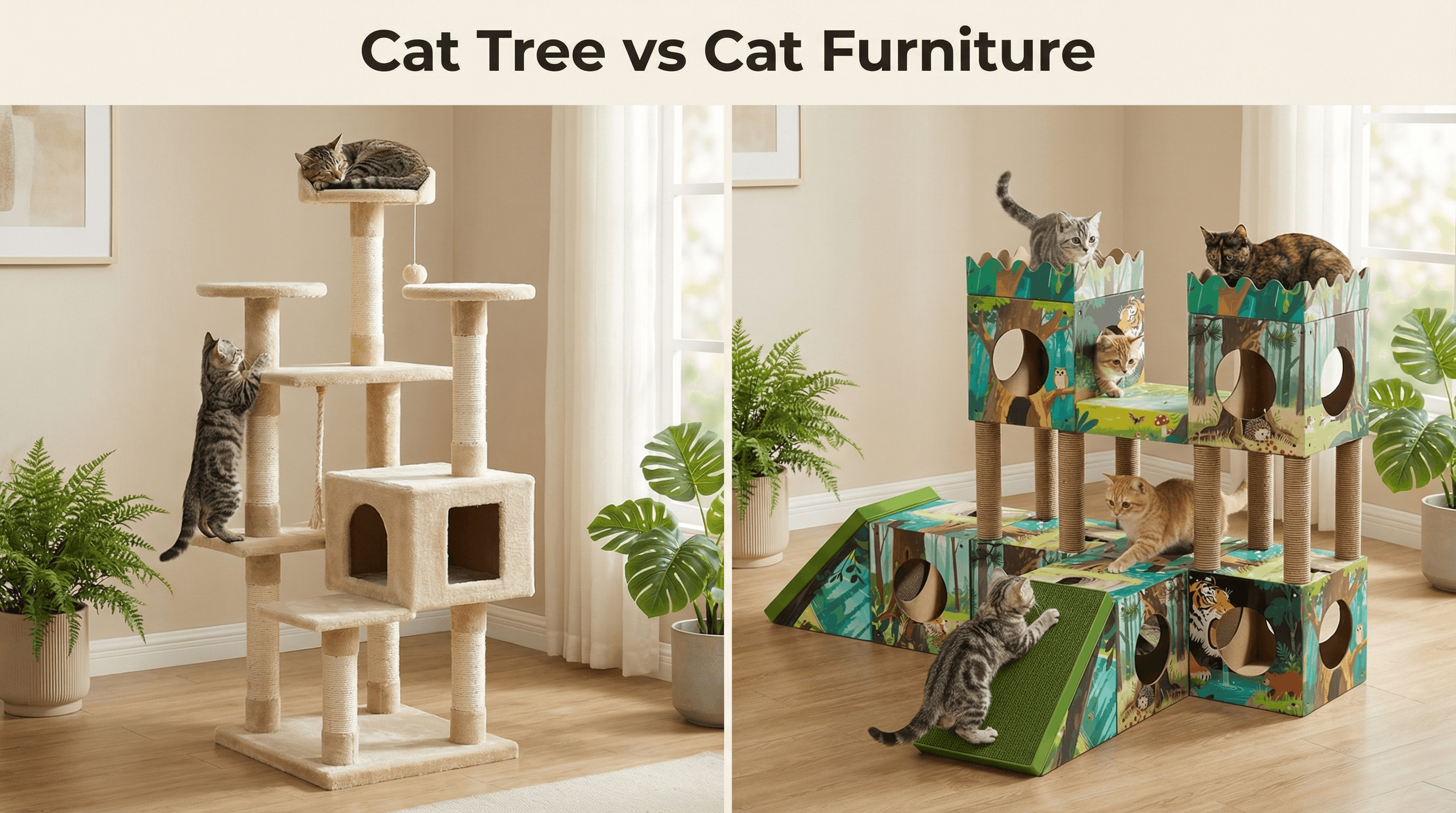 Cat Tree vs Cat Furniture: What’s the Real Difference?