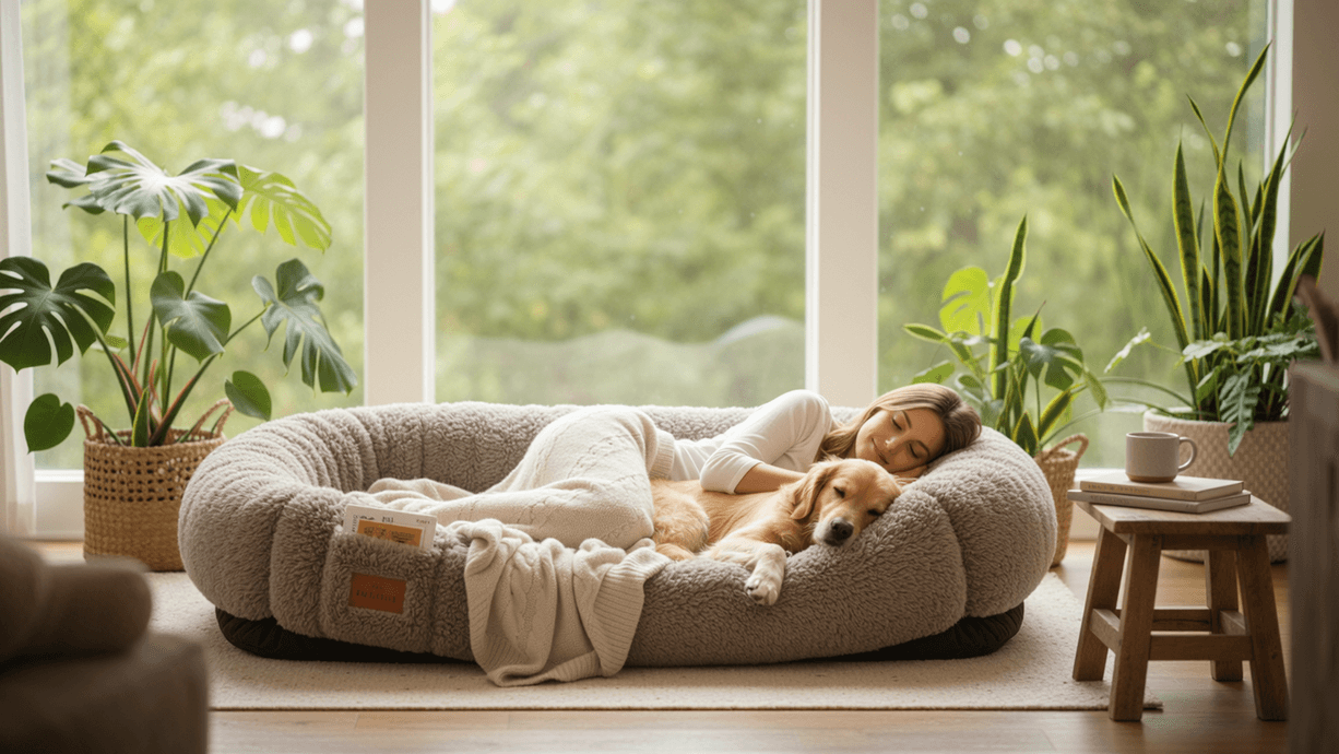 Indoor, Outdoor, and Travel: How a Portable Human Dog Bed Fits Every Lifestyle