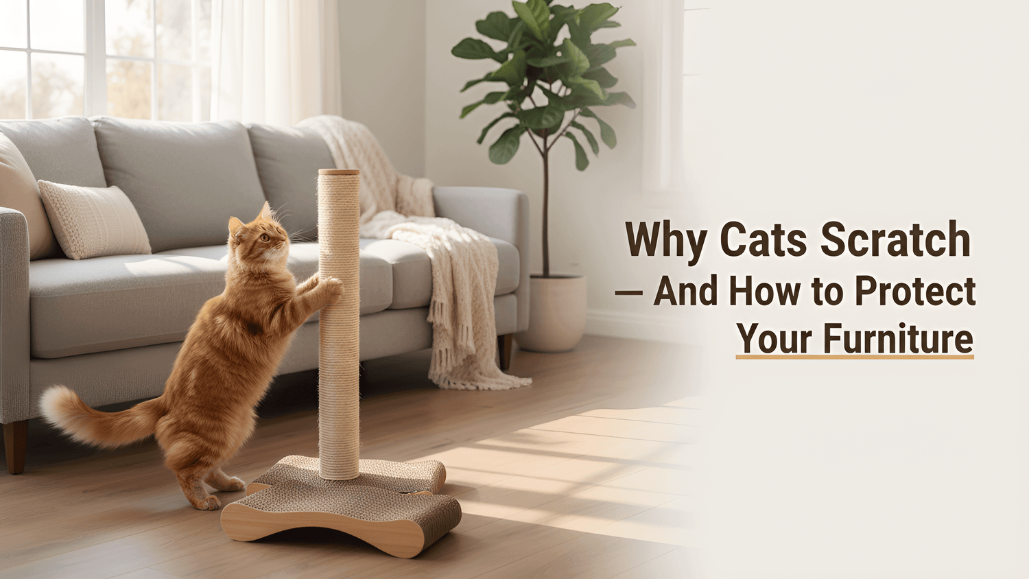 Why Cats Scratch & How to Choose a Cat Scratcher That Won’t Damage Your Furniture