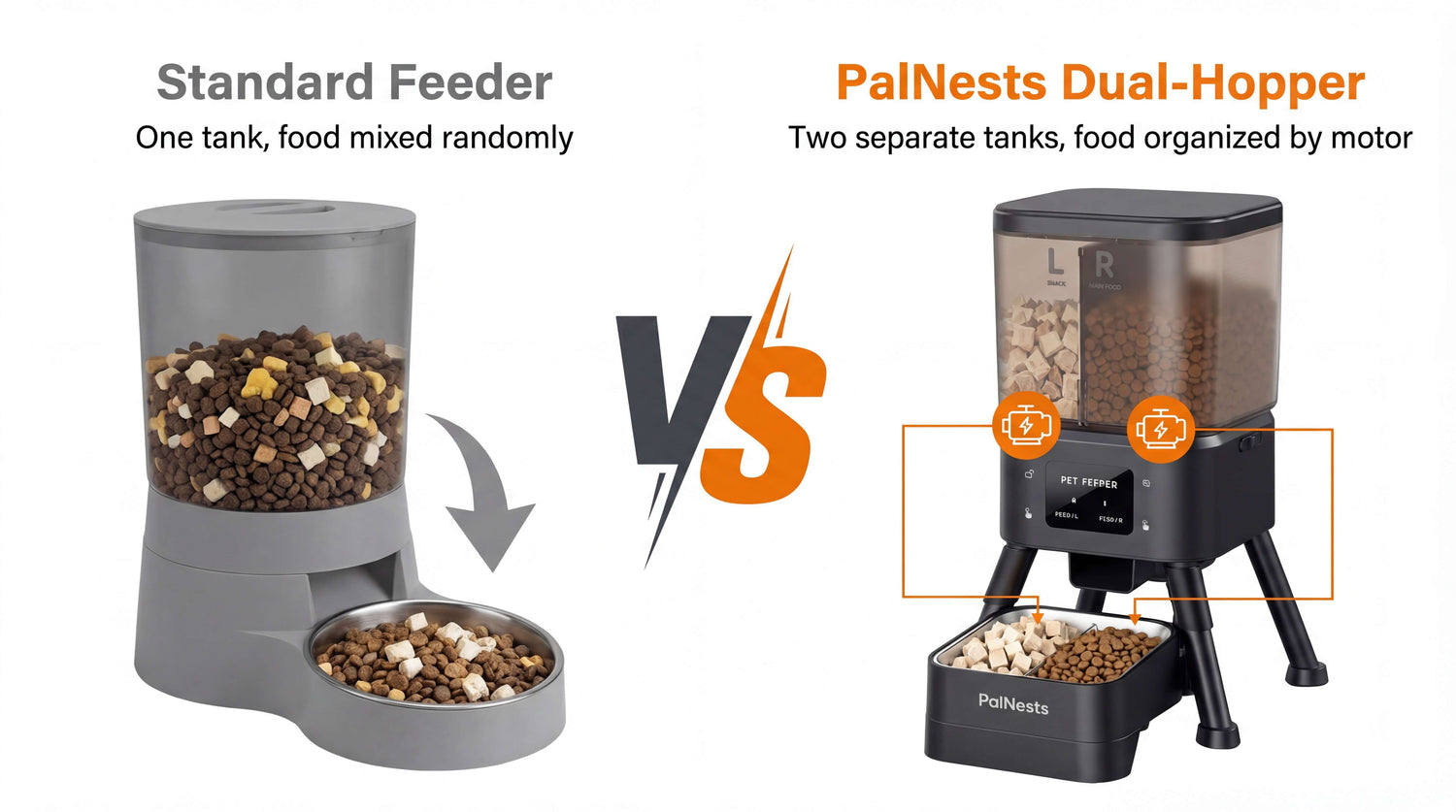 Automatic Feeder for Multiple Cats: Why Dual-Hopper is the Only Real Solution
