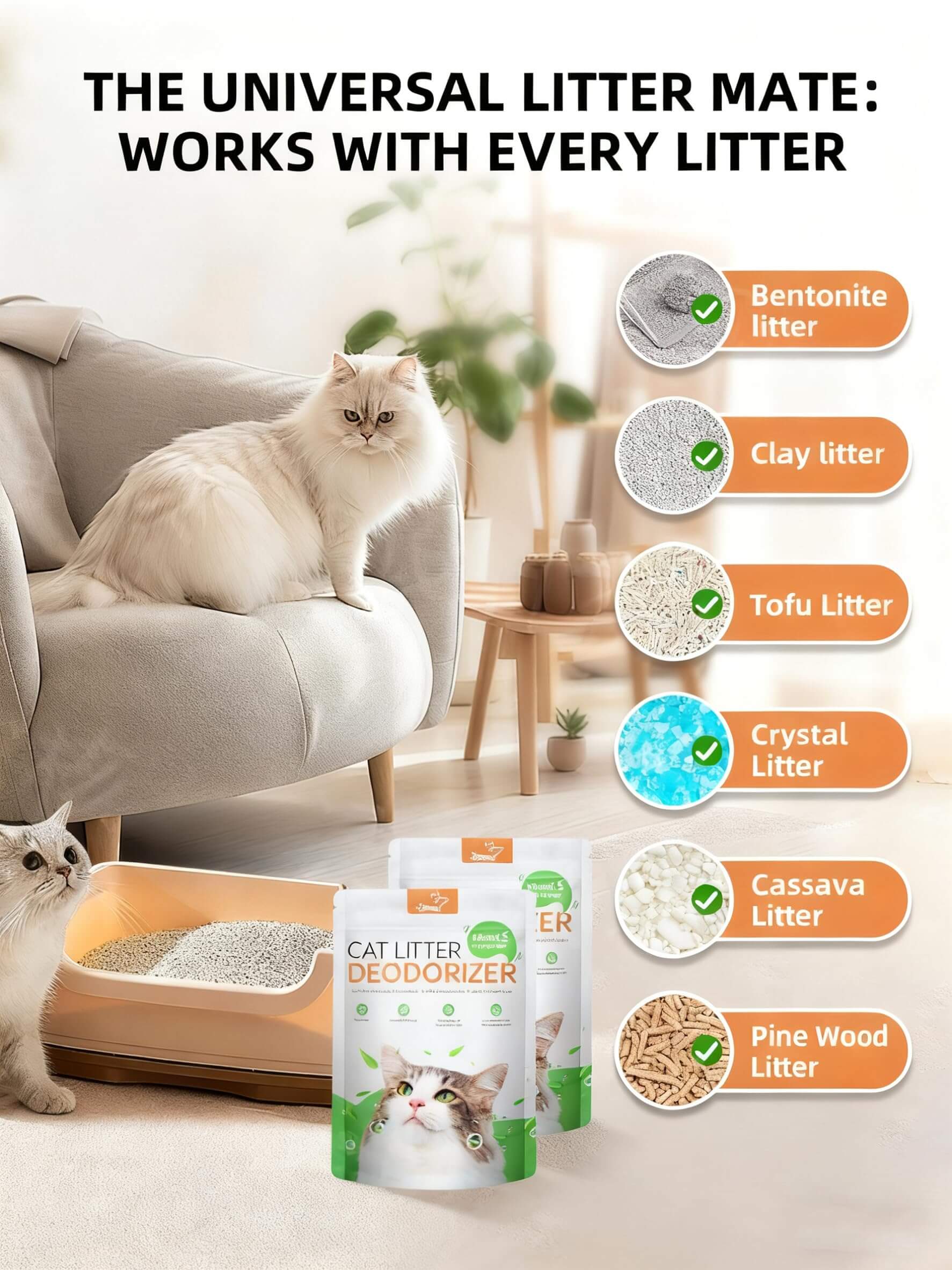 PalNests Natural Cat Litter Deodorizer