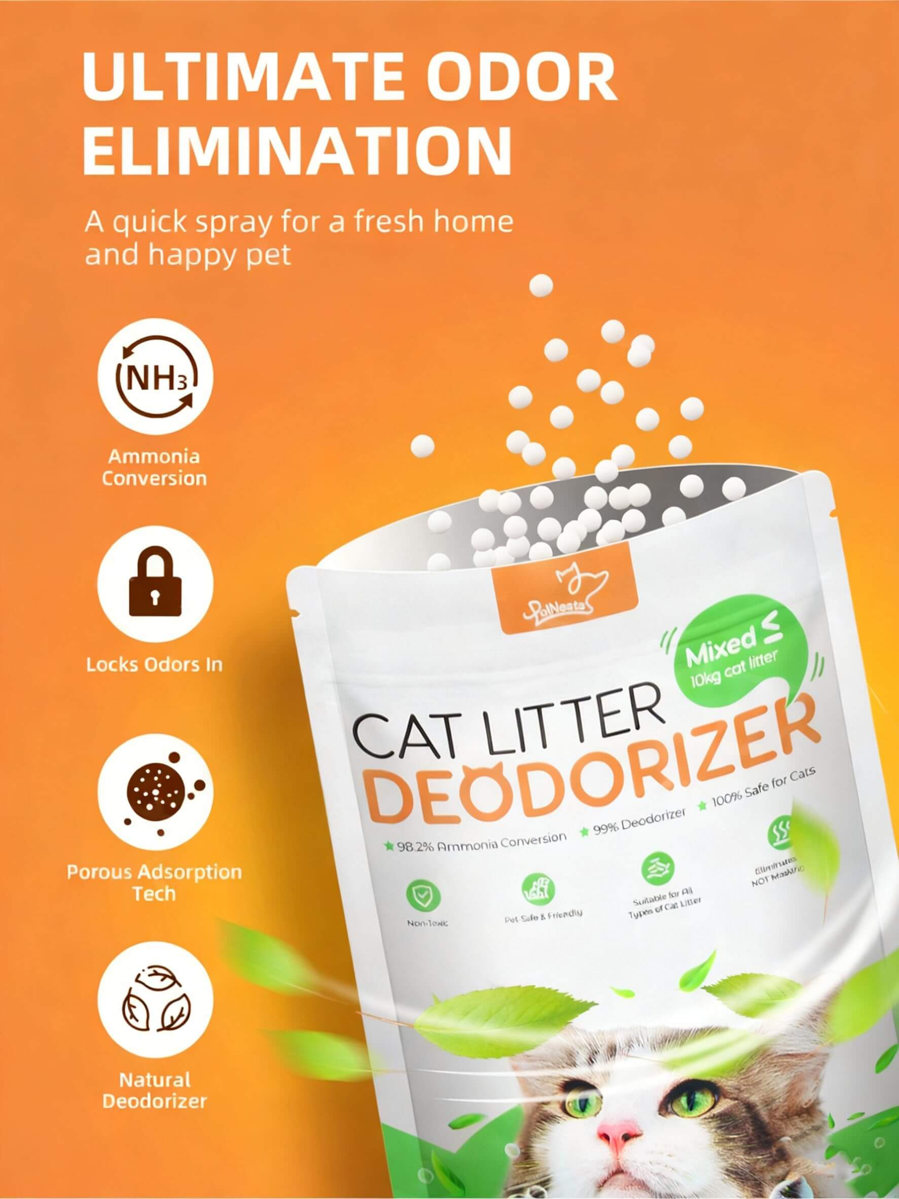 PalNests Natural Cat Litter Deodorizer