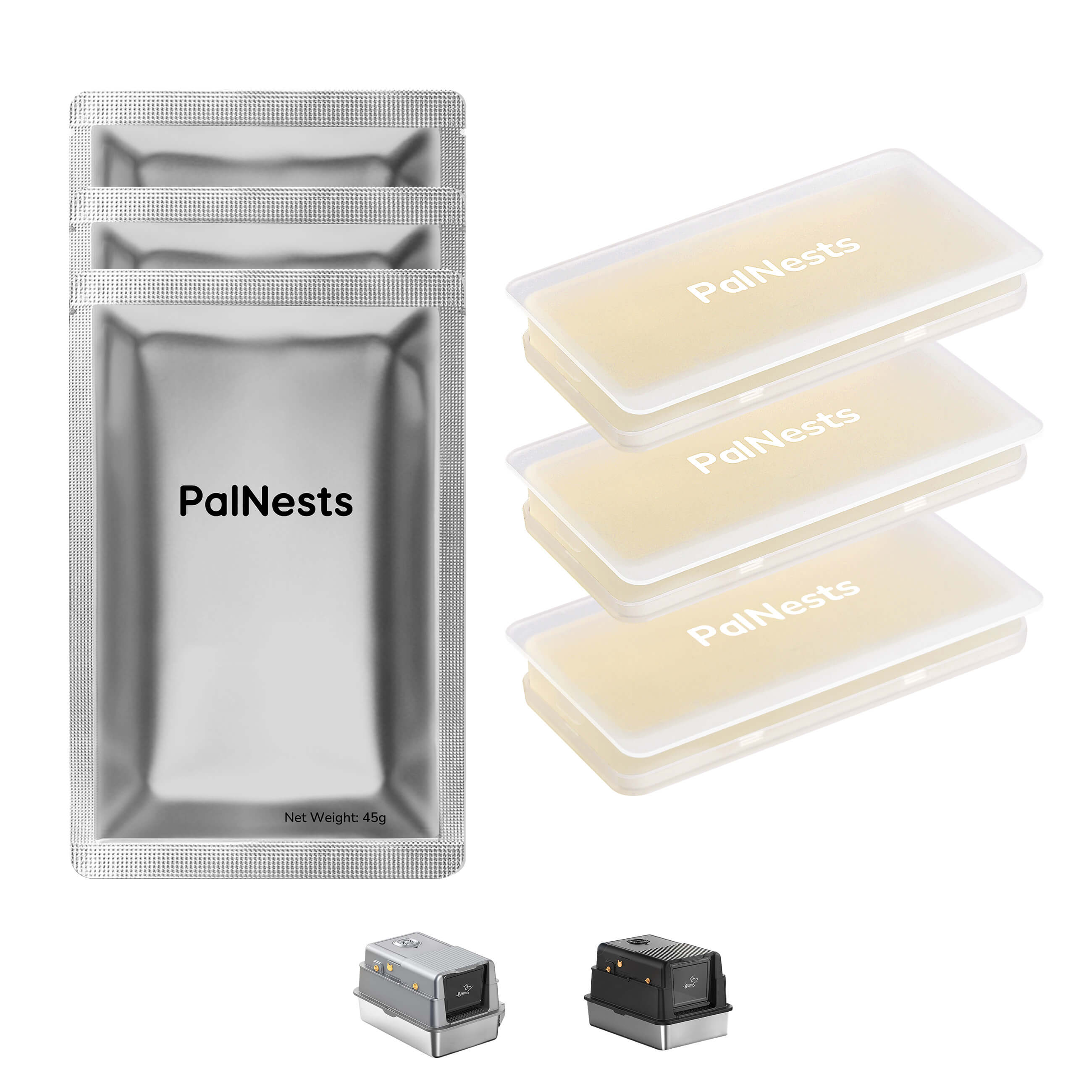 PalNests Odor Eliminator Blocks — Universal Fit for Litter Boxes(3-Pack)
