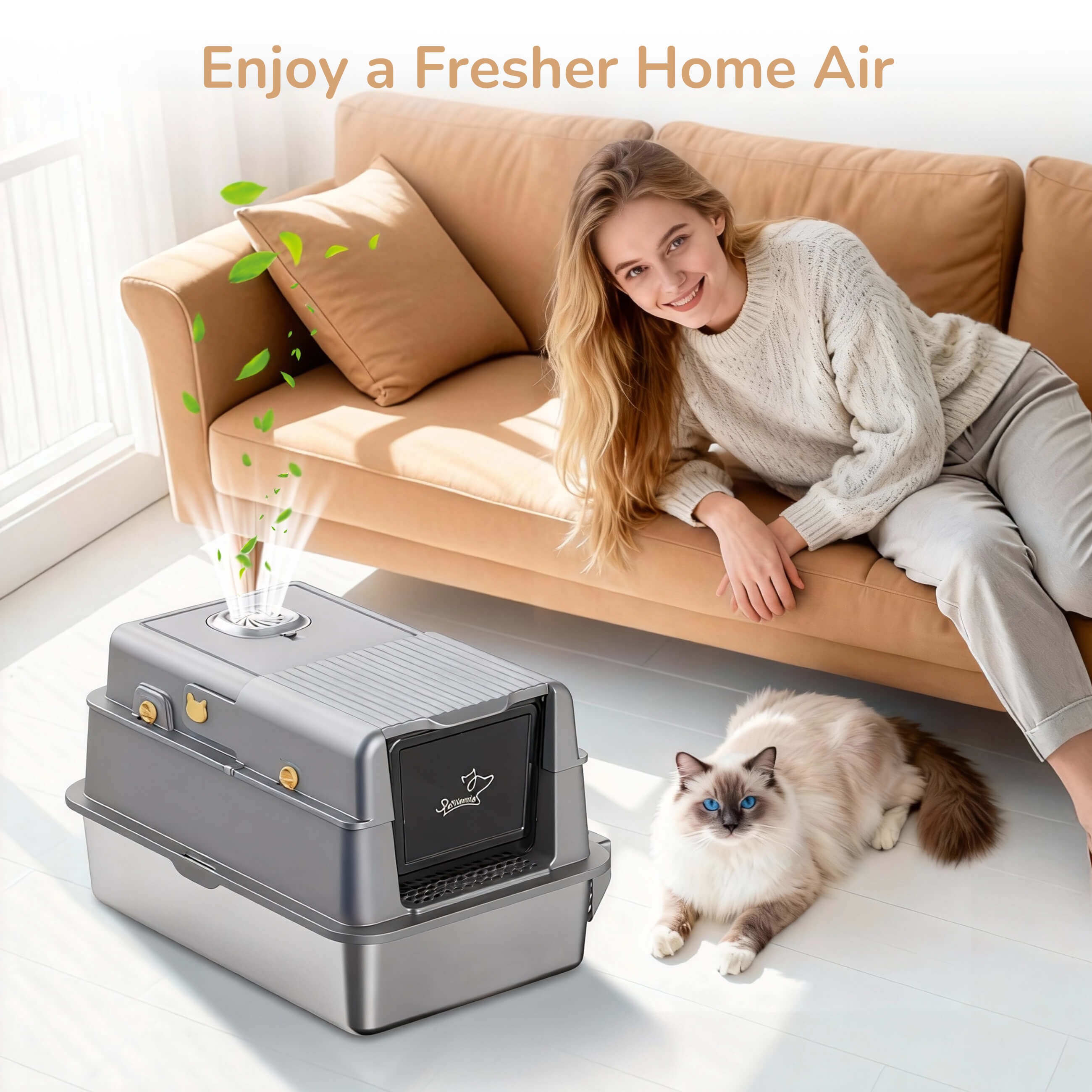 PalNests Odor Eliminator Blocks — Universal Fit for Litter Boxes(3-Pack)