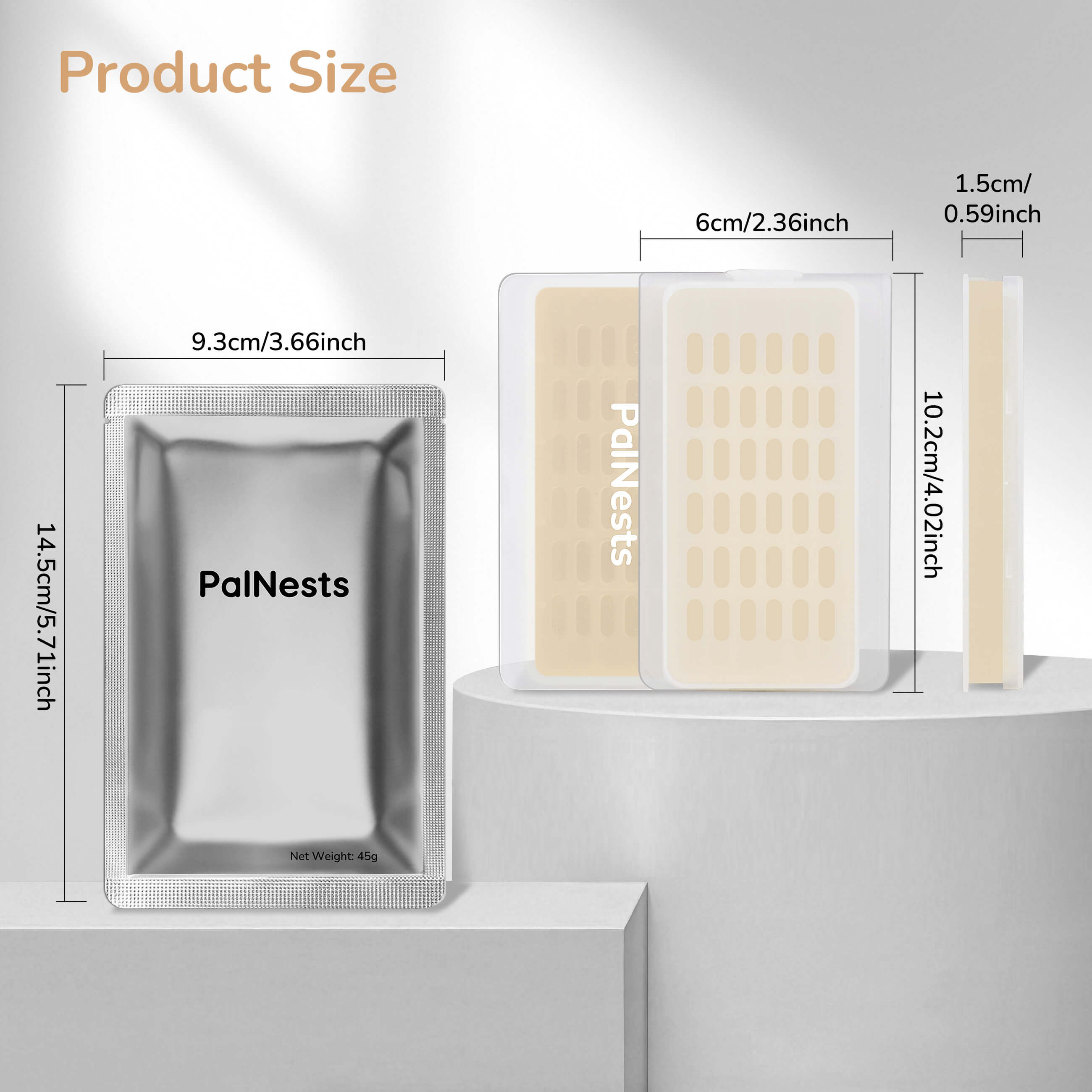 PalNests Odor Eliminator Blocks — Universal Fit for Litter Boxes(3-Pack)