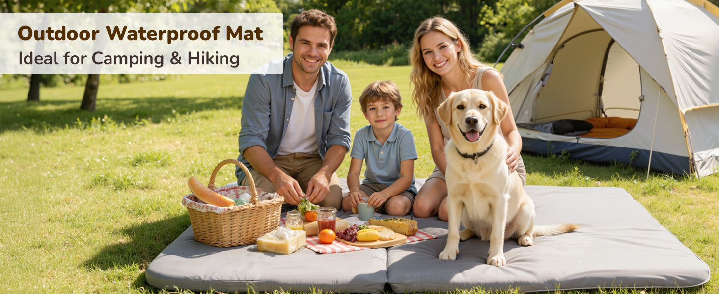 waterproof human dog bed liner for outdoor camping with dogs
