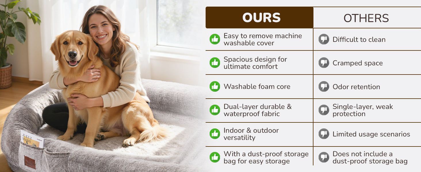 comparison between PalNests human dog bed and traditional pet beds

