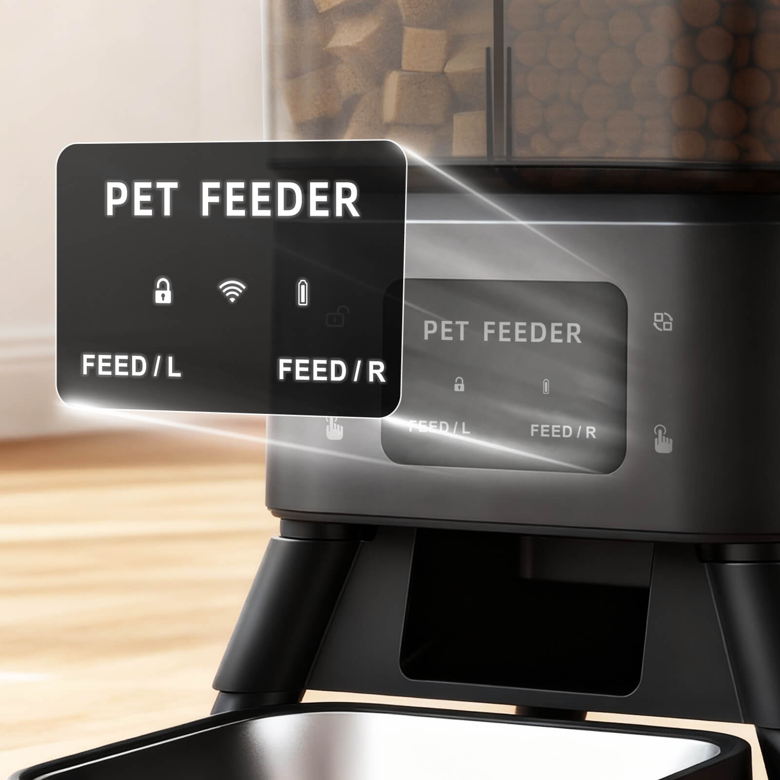 Distributeur intelligent double gamelle PalNests pour chats